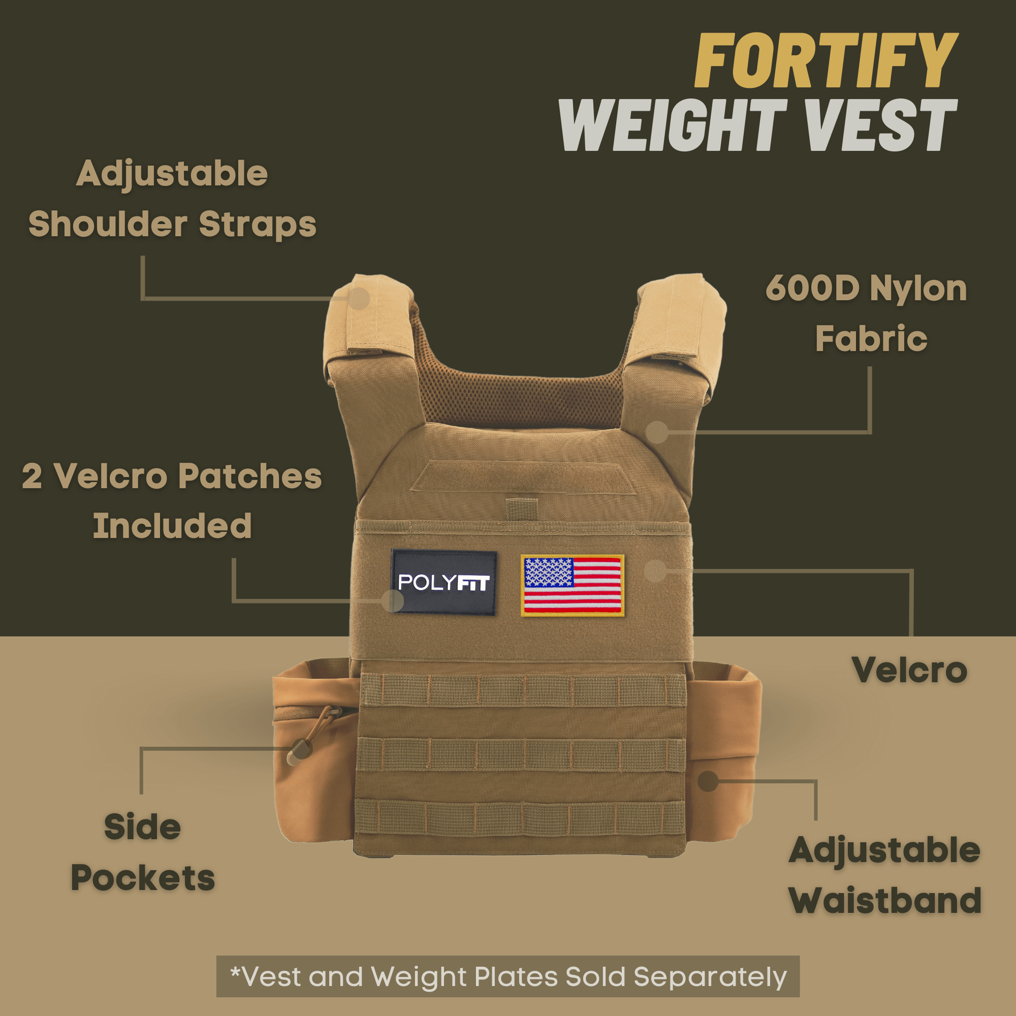 Fortify Weight Vest for Workout - Multiple Colors – Polyfit